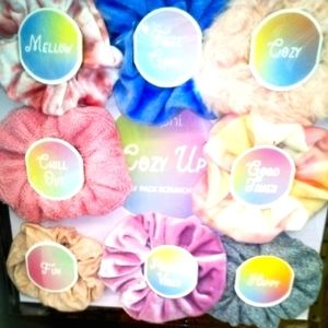Soft cozy Scrunchies set